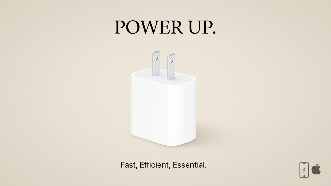 Apple 20W USB-C Power Adapter – Fast Charging (2-Pin)