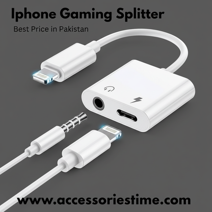 iPhone Dual Connector 3.5mm Audio & Charging Adapter