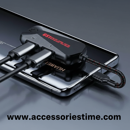 Plextone GS1 Mark III 3-in-1 Gaming Splitter – HD Audio + Fast Charging